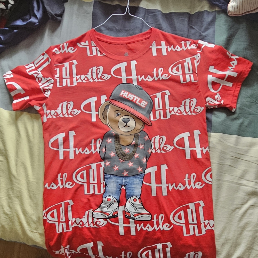Hustler Hollywood Red Graphic Teddy Tee